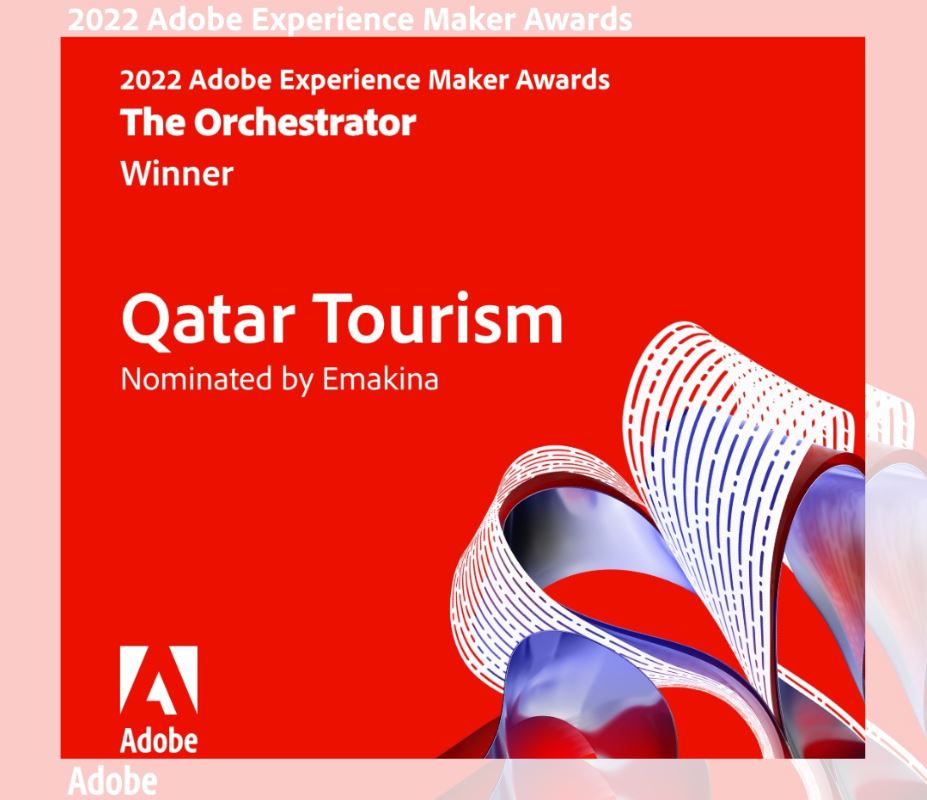  Qatar Tourism wins Adobe Experience Maker Award
